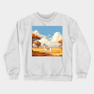 Springbok Against The Backdrop of The Savanna Crewneck Sweatshirt